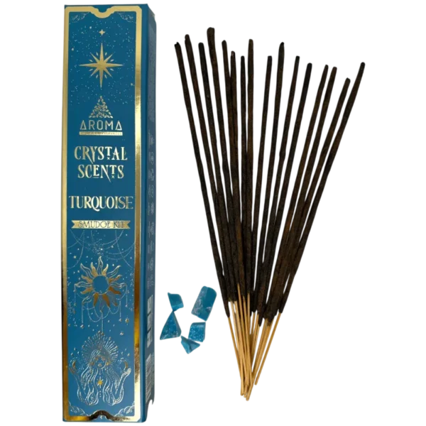 Incienso Turquesa AROMA Smudge Kit Incienso Crystal
