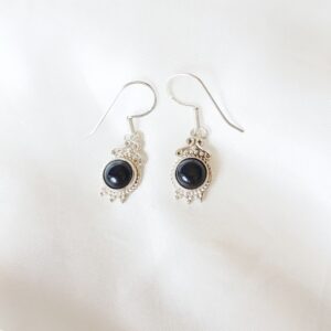 Pendientes Plata Ónix "VOLANA" | Protección