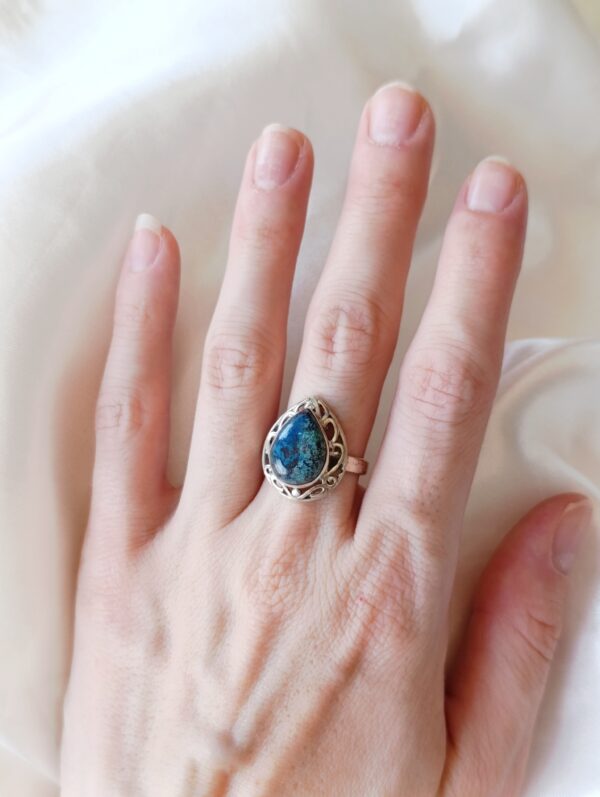 Anillo plata Azurita "LAHAB" | Superación - Imagen 3