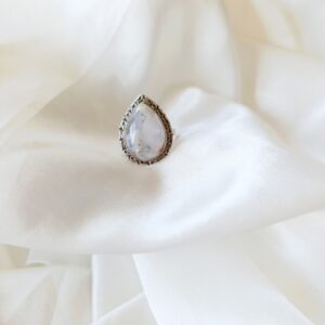 Anillo plata Ópalo dentrítico "LÁGRIMA JUNO" | Empatía