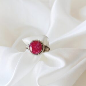Anillo plata Rubí "AIDON" | Pasión